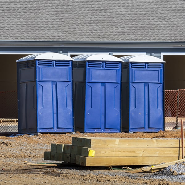 can i customize the exterior of the porta potties with my event logo or branding in East Andover